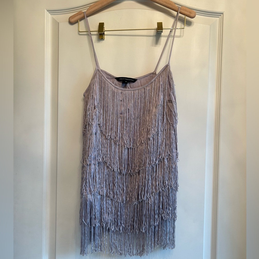 French Connection Fringe Tank Top